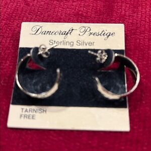 New Danecraft Prestige Sterling Silver Hoop Earrings